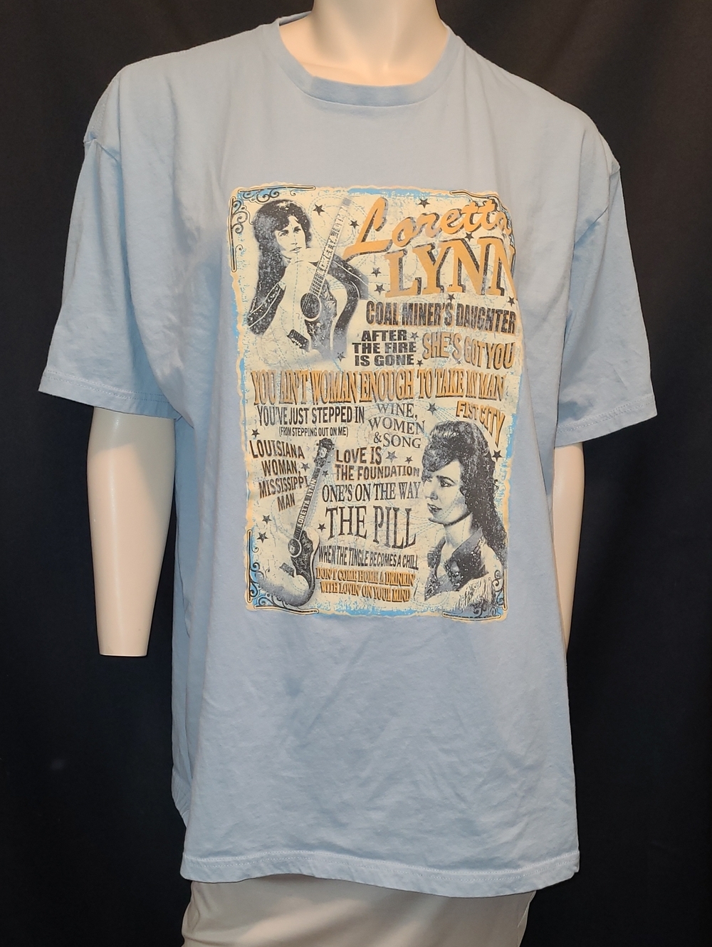 Vintage Style LORETTA LYNN TEE listing Classic Songs Such A COAL MINERS DAUGHTER